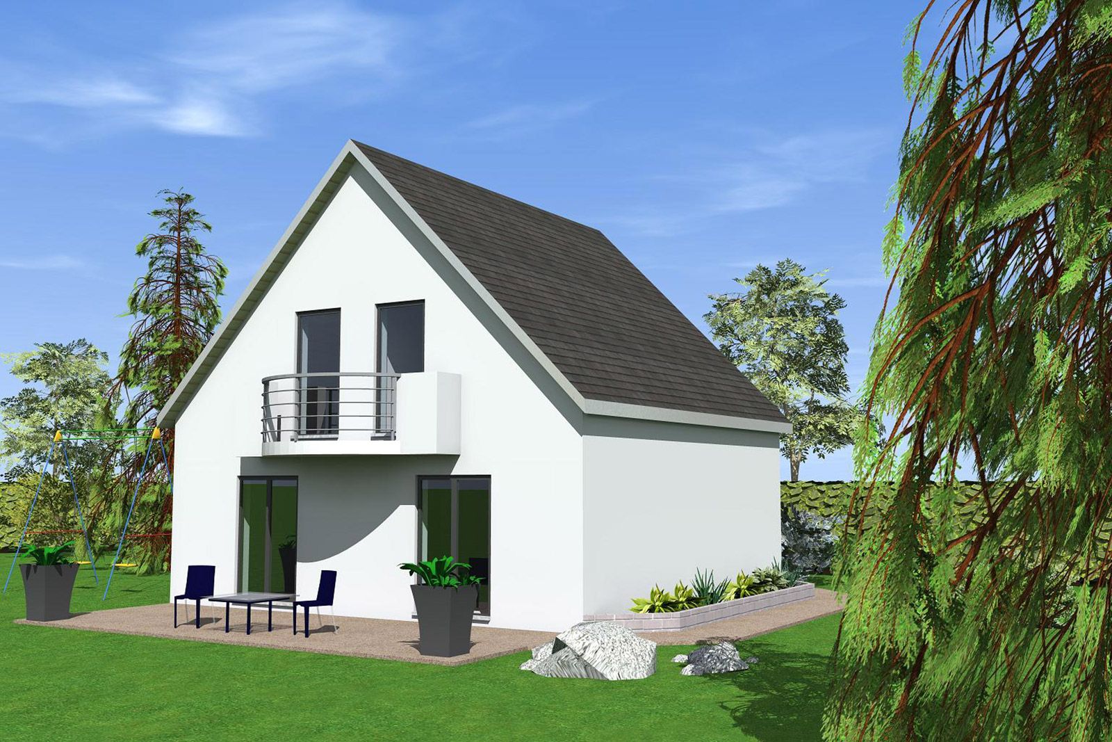 construire maison traditionnelle 2 pans