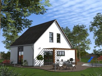Maison individuelle avec terrasse jardin